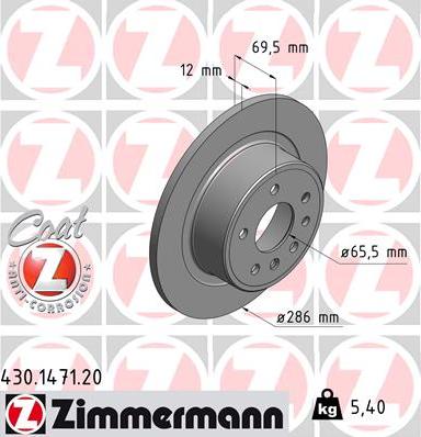 Zimmermann 430.1471.20 - Kočioni disk www.molydon.hr