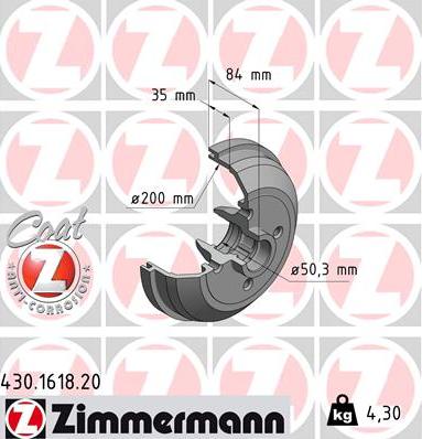 Zimmermann 430.1618.20 - Bubanj kočnica www.molydon.hr