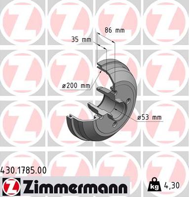 Zimmermann 430.1785.00 - Bubanj kočnica www.molydon.hr