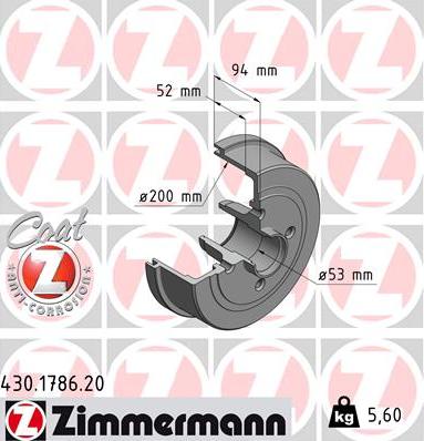 Zimmermann 430.1786.20 - Bubanj kočnica www.molydon.hr