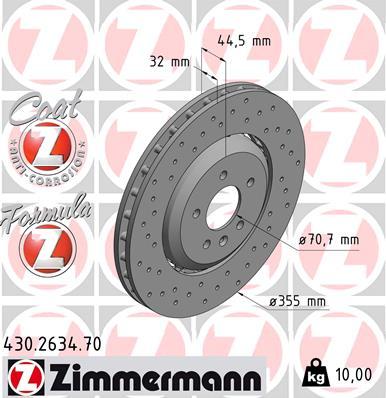 Zimmermann 430.2634.70 - Kočioni disk www.molydon.hr