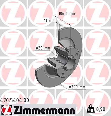 Zimmermann 470.5404.00 - Kočioni disk www.molydon.hr