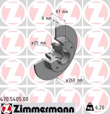 Zimmermann 470.5405.00 - Kočioni disk www.molydon.hr