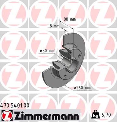 Zimmermann 470.5401.00 - Kočioni disk www.molydon.hr