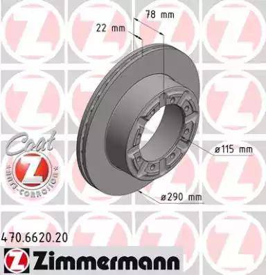 Zimmermann 470.6620.20 - Kočioni disk www.molydon.hr