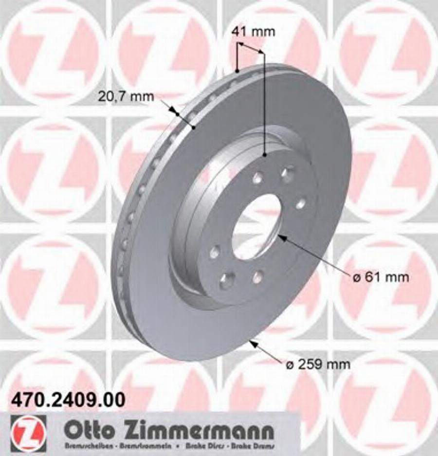 Zimmermann 470 2409 00 - Kočioni disk www.molydon.hr