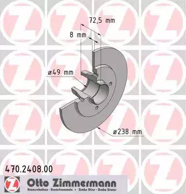 Zimmermann 470.2408.00 - Kočioni disk www.molydon.hr