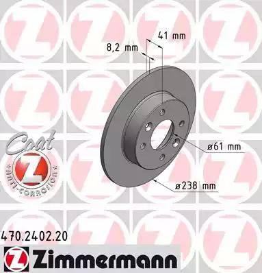 Zimmermann 470.2402.20 - Kočioni disk www.molydon.hr