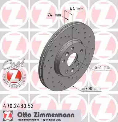 Zimmermann 470.2430.52 - Kočioni disk www.molydon.hr