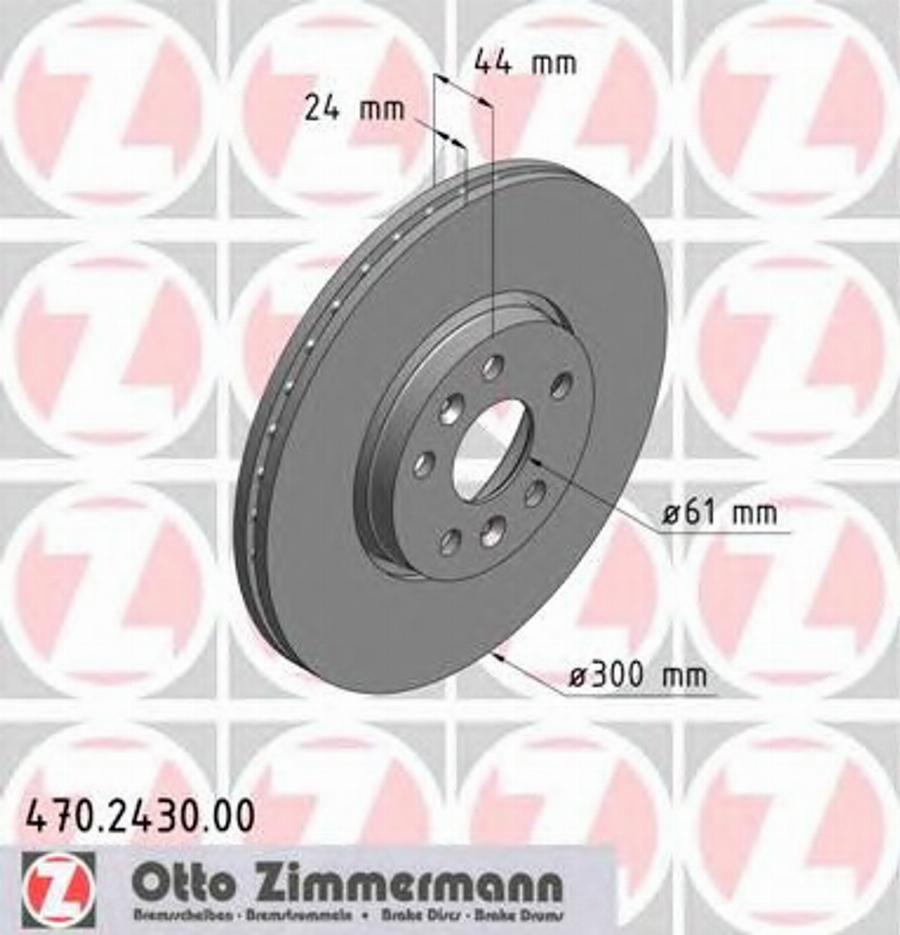 Zimmermann 470.2430.00 - Kočioni disk www.molydon.hr