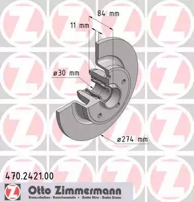 Zimmermann 470.2421.00 - Kočioni disk www.molydon.hr