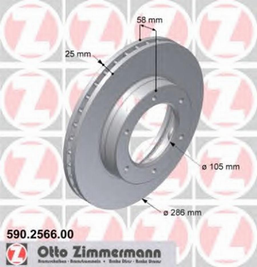 Zimmermann 590256600 - Kočioni disk www.molydon.hr