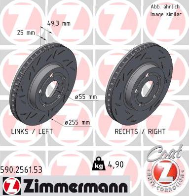 Zimmermann 590.2561.53 - Kočioni disk www.molydon.hr