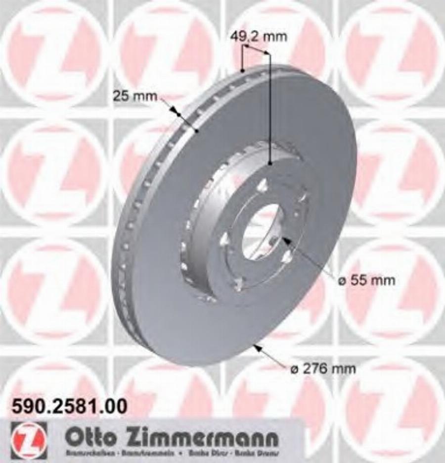 Zimmermann 590258100 - Kočioni disk www.molydon.hr