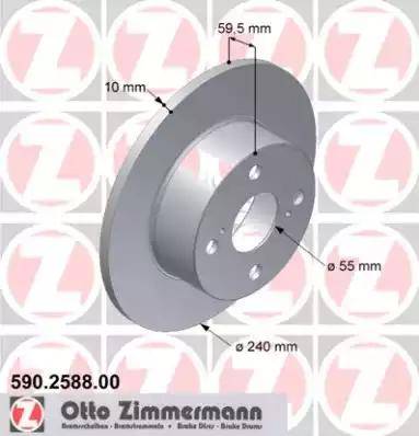 Zimmermann 590.2588.00 - Kočioni disk www.molydon.hr