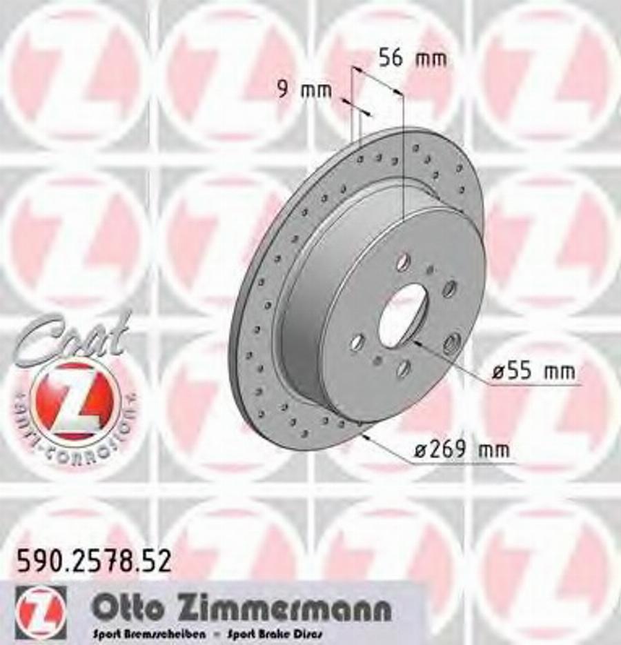 Zimmermann 590.2578.52 - Kočioni disk www.molydon.hr