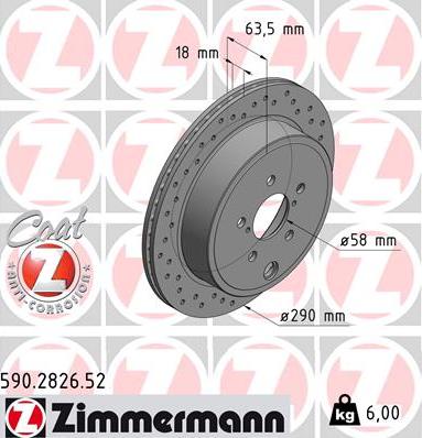 Zimmermann 590.2826.52 - Kočioni disk www.molydon.hr