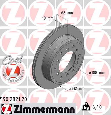 Zimmermann 590.2821.20 - Kočioni disk www.molydon.hr