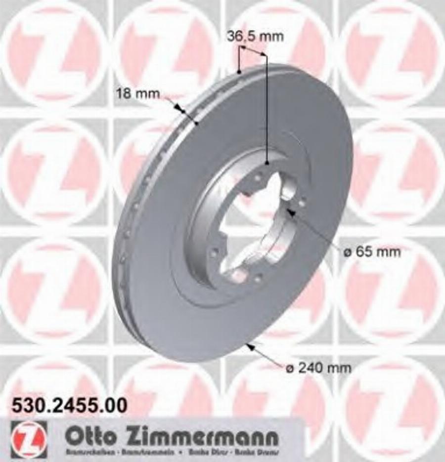 Zimmermann 530245500 - Kočioni disk www.molydon.hr