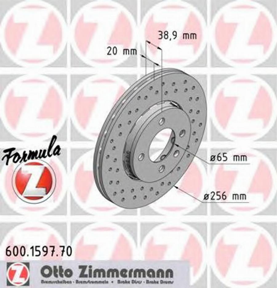 Zimmermann 600.1597.70 - Kočioni disk www.molydon.hr