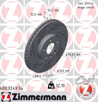 Zimmermann 600.3249.54 - Kočioni disk www.molydon.hr