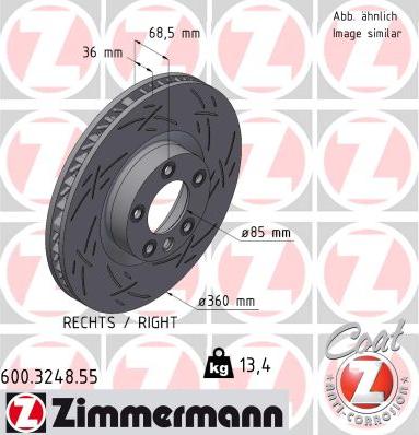 Zimmermann 600.3248.55 - Kočioni disk www.molydon.hr