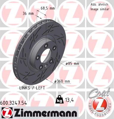 Zimmermann 600.3247.54 - Kočioni disk www.molydon.hr