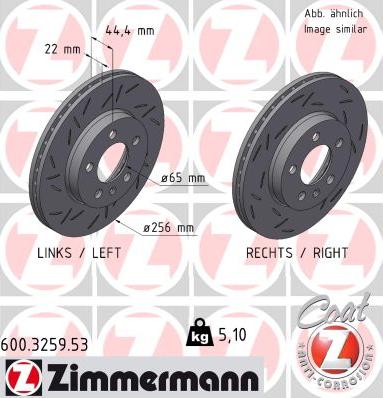 Zimmermann 600.3259.53 - Kočioni disk www.molydon.hr