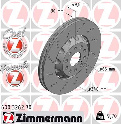 Zimmermann 600.3262.70 - Kočioni disk www.molydon.hr