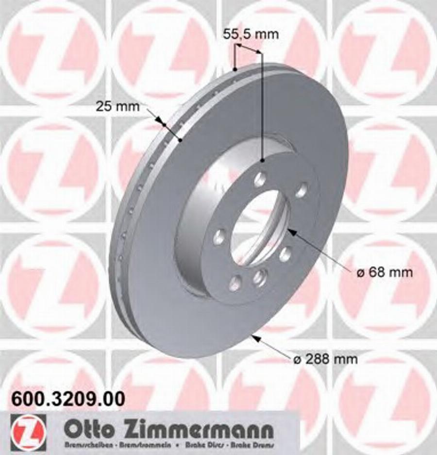 Zimmermann 600 3209 00 - Kočioni disk www.molydon.hr