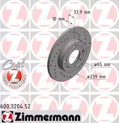 Zimmermann 600.3204.52 - Kočioni disk www.molydon.hr