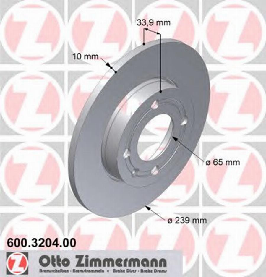 Zimmermann 600 3204 00 - Kočioni disk www.molydon.hr