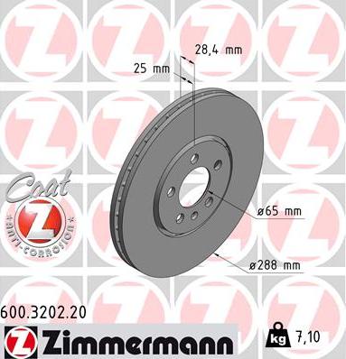 Zimmermann 600.3202.20 - Kočioni disk www.molydon.hr