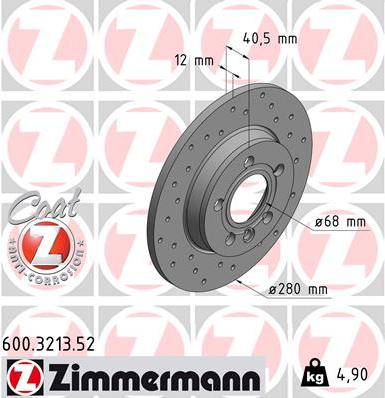 Zimmermann 600.3213.52 - Kočioni disk www.molydon.hr