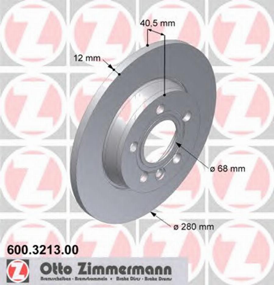 Zimmermann 600 3213 00 - Kočioni disk www.molydon.hr