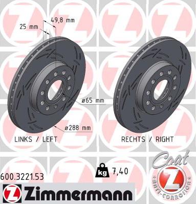 Zimmermann 600.3221.53 - Kočioni disk www.molydon.hr