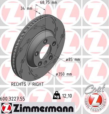 Zimmermann 600.3227.55 - Kočioni disk www.molydon.hr