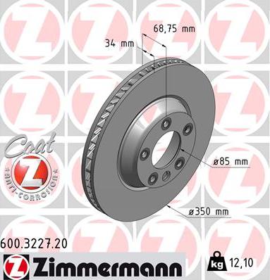 Zimmermann 600.3227.20 - Kočioni disk www.molydon.hr