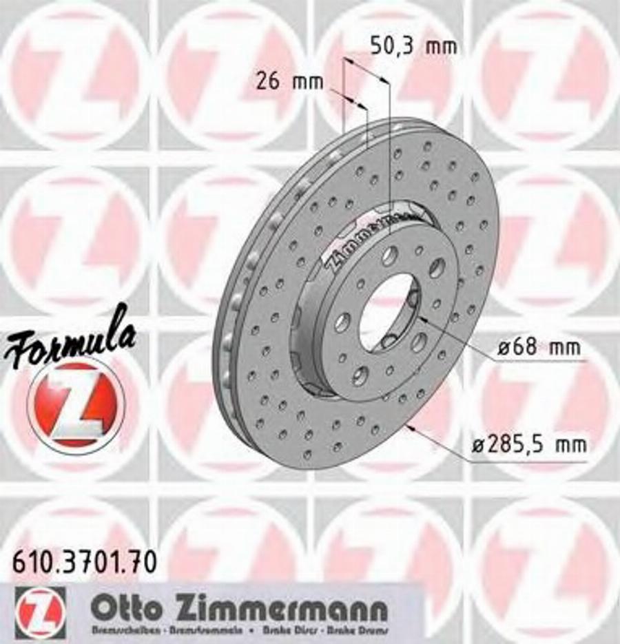 Zimmermann 610.3701.70 - Kočioni disk www.molydon.hr