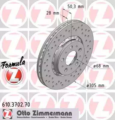 Zimmermann 610.3702.70 - Kočioni disk www.molydon.hr