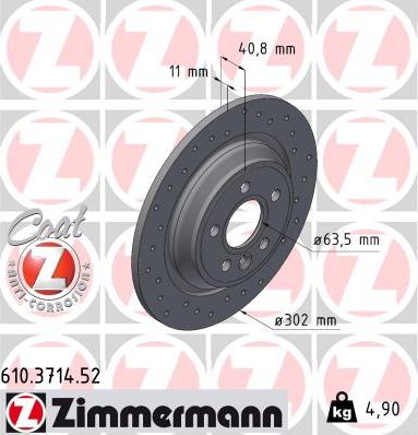 Zimmermann 610.3714.52 - Kočioni disk www.molydon.hr