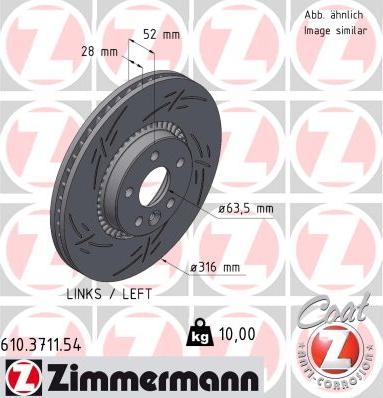 Zimmermann 610.3711.54 - Kočioni disk www.molydon.hr