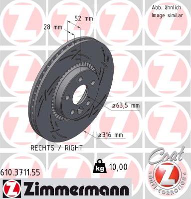 Zimmermann 610.3711.55 - Kočioni disk www.molydon.hr