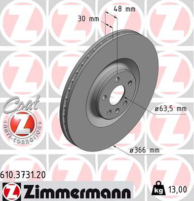 Zimmermann 610.3731.20 - Kočioni disk www.molydon.hr