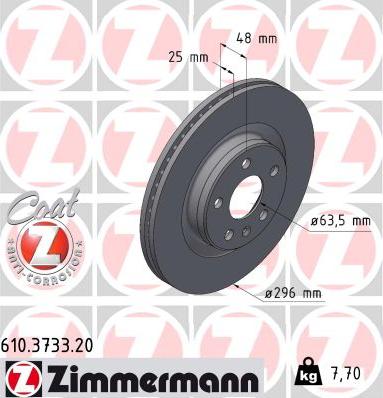 Zimmermann 610.3733.20 - Kočioni disk www.molydon.hr