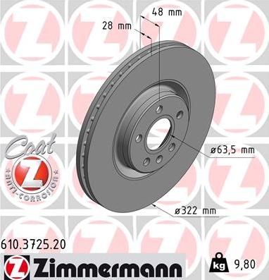 Zimmermann 610.3725.20 - Kočioni disk www.molydon.hr