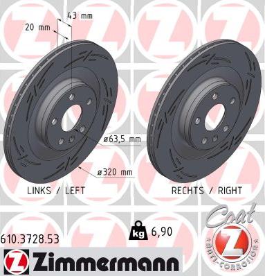 Zimmermann 610.3728.53 - Kočioni disk www.molydon.hr