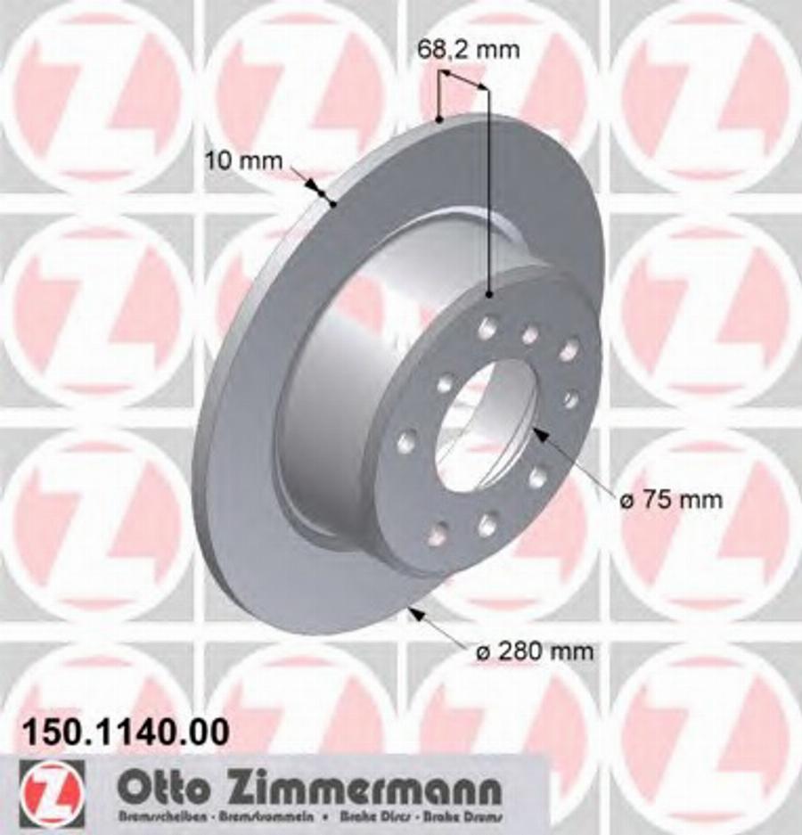 Zimmermann 150114000 - Kočioni disk www.molydon.hr