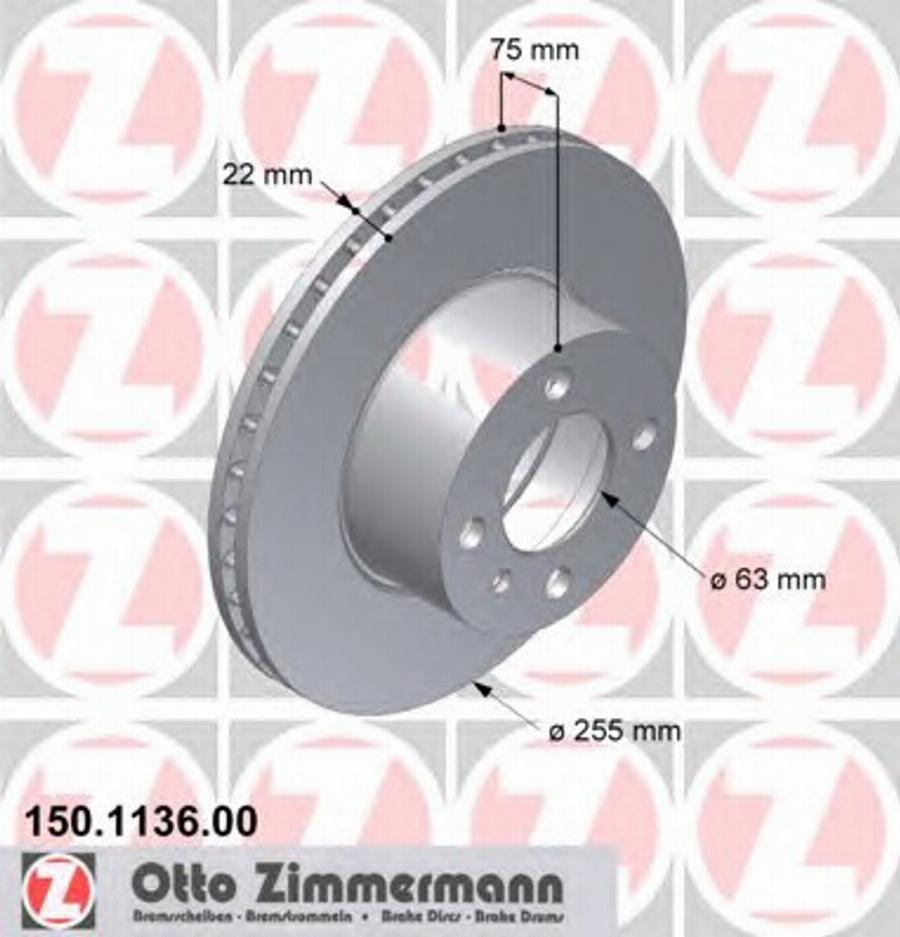 Zimmermann 150113600 - Kočioni disk www.molydon.hr