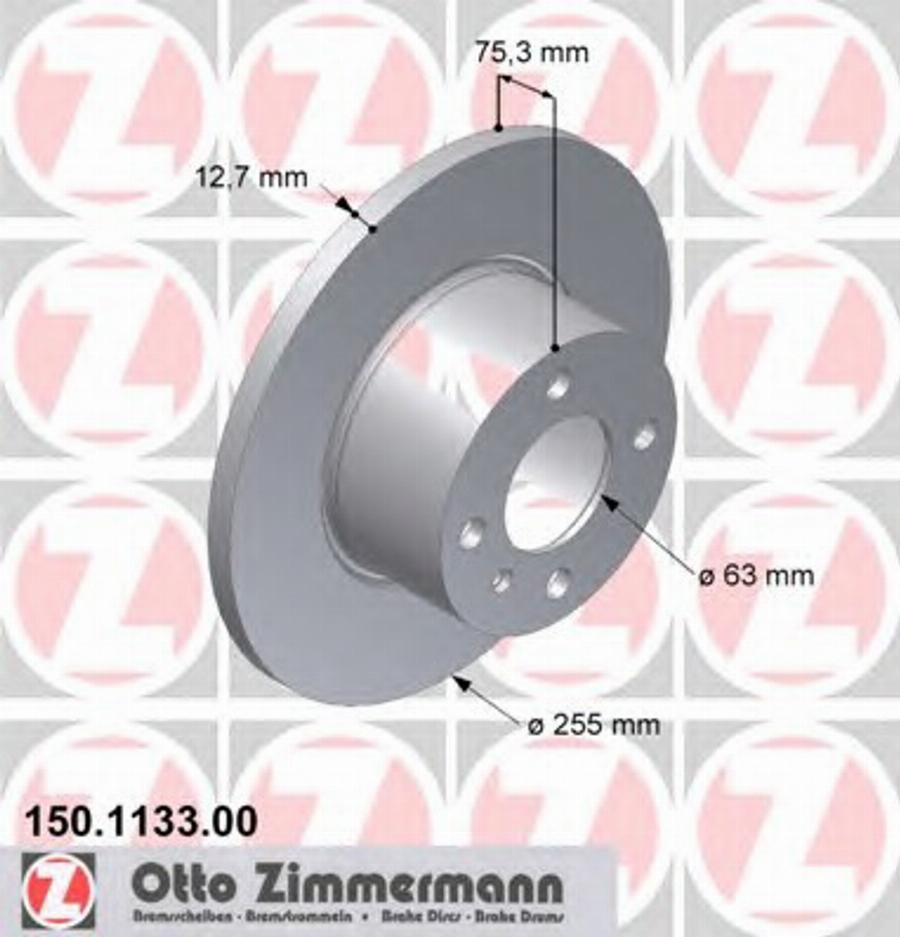 Zimmermann 150 1133 00 - Kočioni disk www.molydon.hr